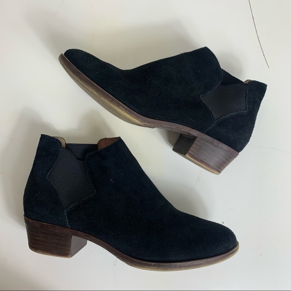 Lucky brand black suede booties - Picture 2 of 6